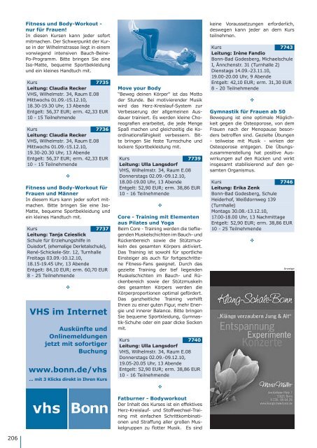 Programm 2. Halbjahr 2010 - Wirtschafts- und ...