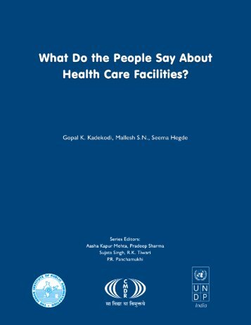 What do the People Say About Health - Indian Institute of Public ...