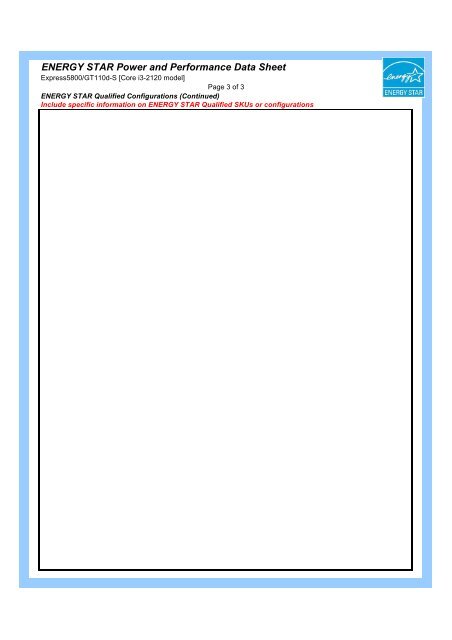 ENERGY STAR Power and Performance Data Sheet - Nec