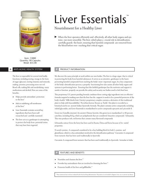 Liver Essentials™ - Unicity