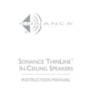 SONANCE THINLINE IN-CEILING SPEAKERS - Audioclub