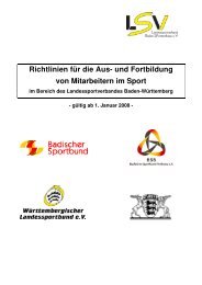 Richtlinien - Sportschule Steinbach