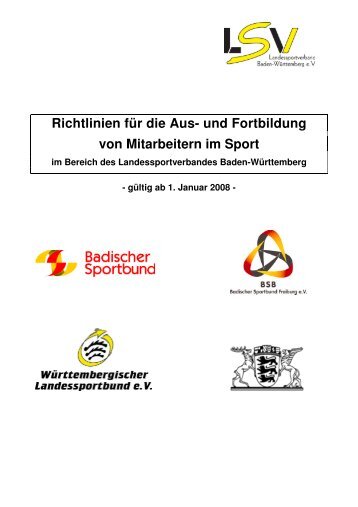 Richtlinien - Sportschule Steinbach