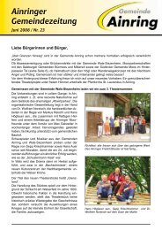 Gemeindezeitung Ainringer - Gemeinde Ainring