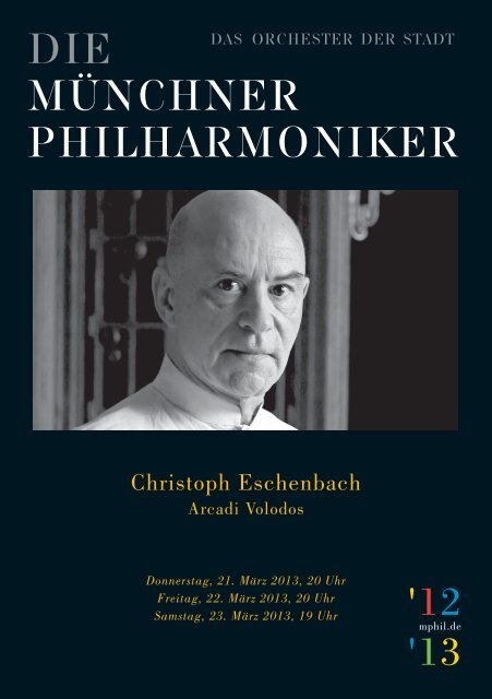 Programmheft herunterladen - MÃ¼nchner Philharmoniker