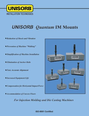 Quantum IMÂ® Injection Molding Mounts Product Brochure - Unisorb ...