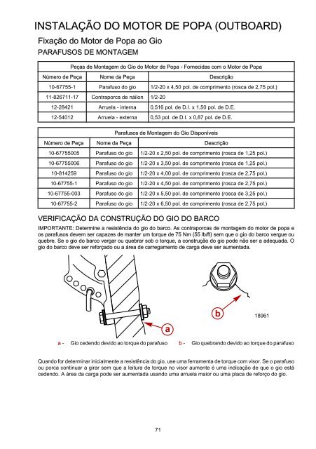 1 5 0 - 1 7 5 HP O p tim ax MANUAL DE OPERAÇÃO ... - Mercury