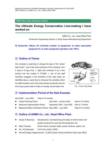 ASMO Co., Ltd. - ECCJ