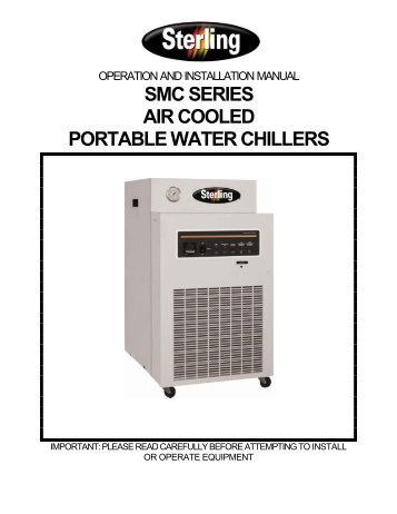 SMC SERIES AIR COOLED PORTABLE WATER CHILLERS - Sterling