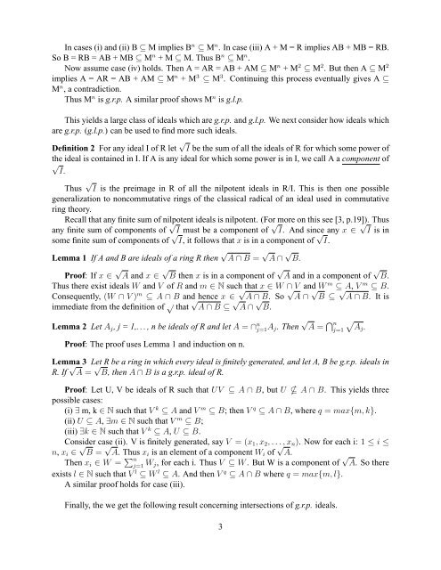 Generalizations of Primary Ideals - MAA Sections