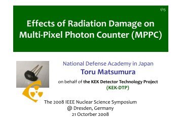 Effects of Radiation Damage on Multi Pixel Photon Counter (MPPC)