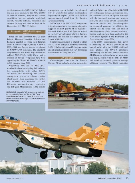 Mig-29 - Take-off Magazine