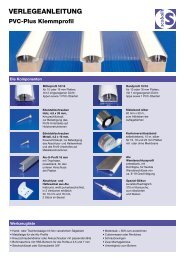 Verlegeanleitung PVC-Plus Klemmprofil - Scobalit