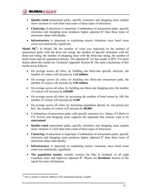 Factors Influencing Visitor's Choices of Urban Destinations in North ...