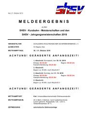 Meldeergebnis SHSV Kurzbahnmeisterschaft.pdf - Schwimmen-rsv.de