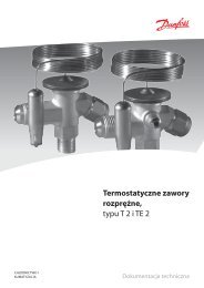 Termostatyczne zawory rozprężne, typu T 2 i TE 2