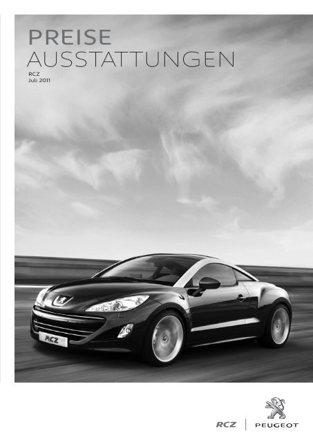 Peugeot RCZ Preisliste [PDF]