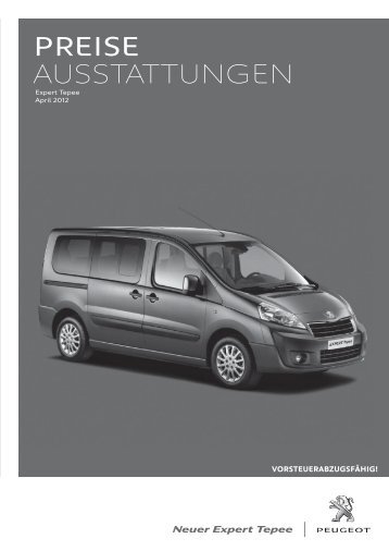 Peugeot Expert Tepee kurz Preisliste [PDF]