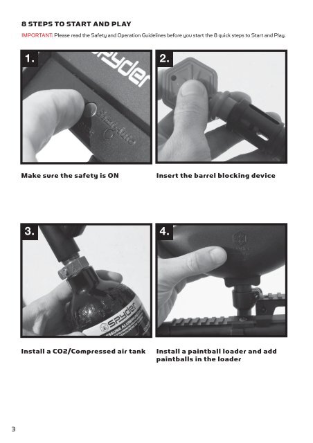 USER MANUAL English FranÃ§ais .68 Caliber Semi ... - Spyder