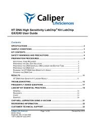 HT DNA High Sensitivity LabChip Kit LabChip GX/GXII User Guide