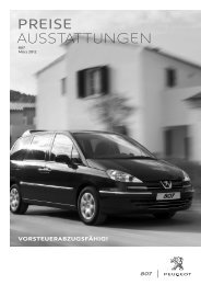Peugeot 807 Preisliste [PDF]