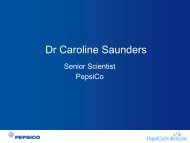 Dr Caroline Saunders | Senior Scientist, PepsiCo - The Nutrition ...