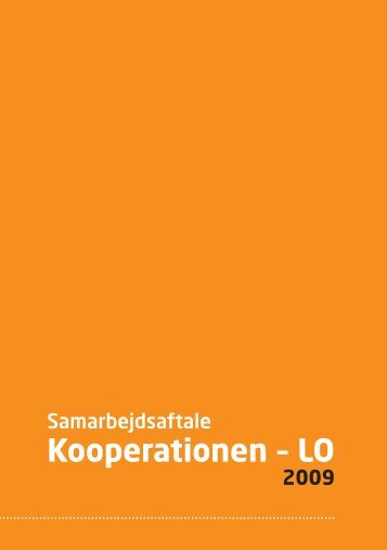 Samarbejdsaftale Kooperationen - LO, 2009