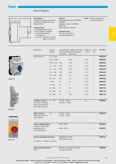 General Catalogue 2007 - Ibemo Kazakhstan Ltd