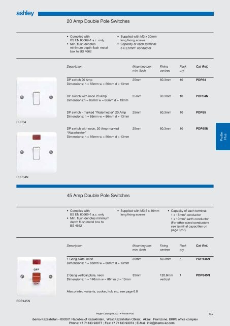 General Catalogue 2007 - Ibemo Kazakhstan Ltd