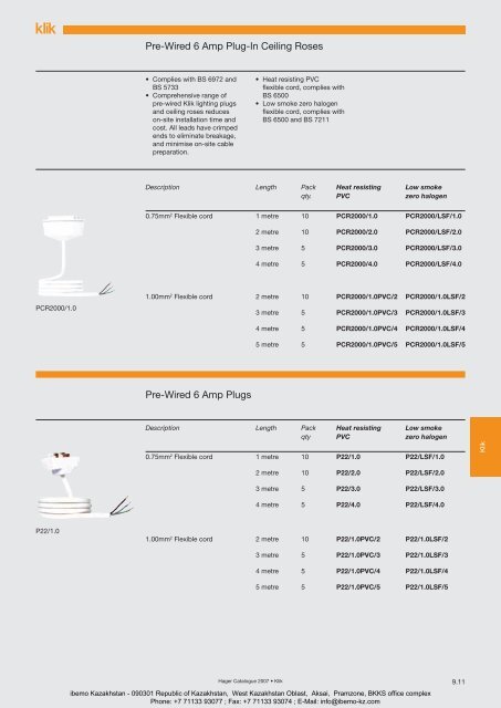 General Catalogue 2007 - Ibemo Kazakhstan Ltd