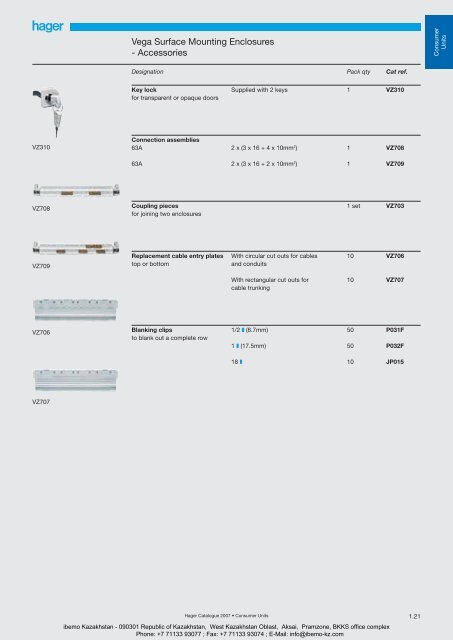 General Catalogue 2007 - Ibemo Kazakhstan Ltd