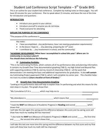 student led parent conferences â an evaluation