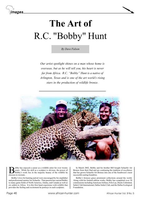 The Art of R.C. "Bobby" Hunt - HuntNetwork