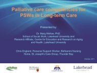 Personal Support Worker Competencies - Quality Palliative Care in ...