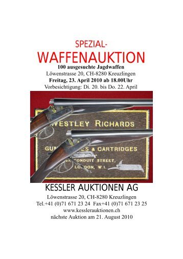 WAFFENAUKTION - Kessler Auktionen GmbH