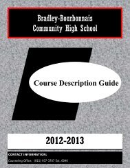 2012-2013 Course Description Guide - Bradley-Bourbonnais ...