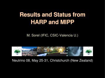 Results and Status from HARP and MIPP