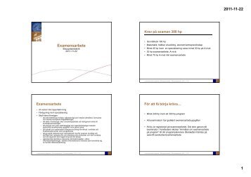2011-11-22 1 Examensarbete - Student LTH - Lunds Tekniska ...