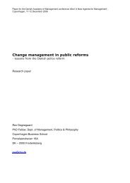 Change management in public reforms - Det Danske ...