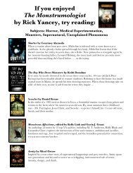 If you enjoyed The Monstrumologist by Rick Yancey, try reading: