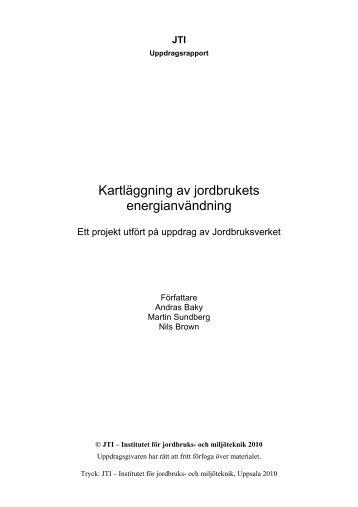 KartlÃ¤ggning av jordbrukets energianvÃ¤ndning - Energimyndigheten