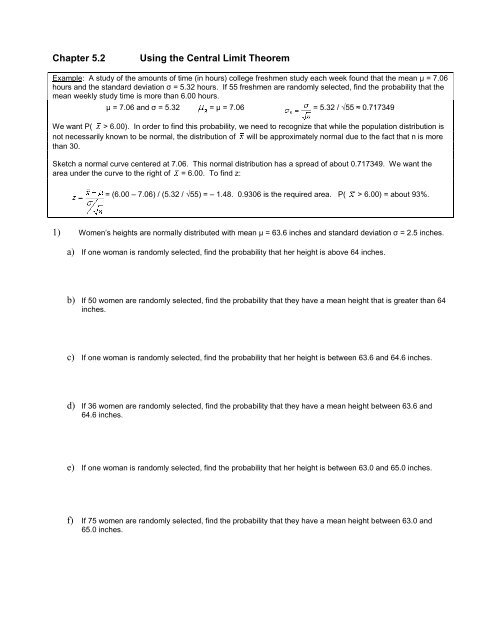 central-limit-theorem-worksheet