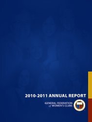 GFWC Annual Report - General Federation of Women's Clubs
