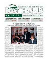 Rathaus aktuell vom 29.02.2012 - Königs Wusterhausen