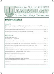 Amtlicher Teil - Königs Wusterhausen