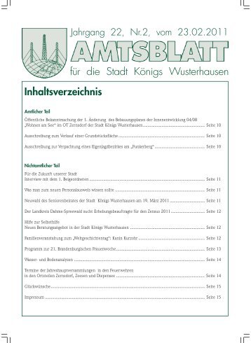 Amtlicher Teil - Königs Wusterhausen