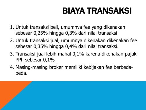 Informasi tentang aspek fundamental perusahaan