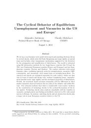 The Cyclical Behavior of Equilibrium Unemployment and ... - Cemfi
