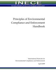 Principles of Environmental Compliance and Enforcement ... - Inece