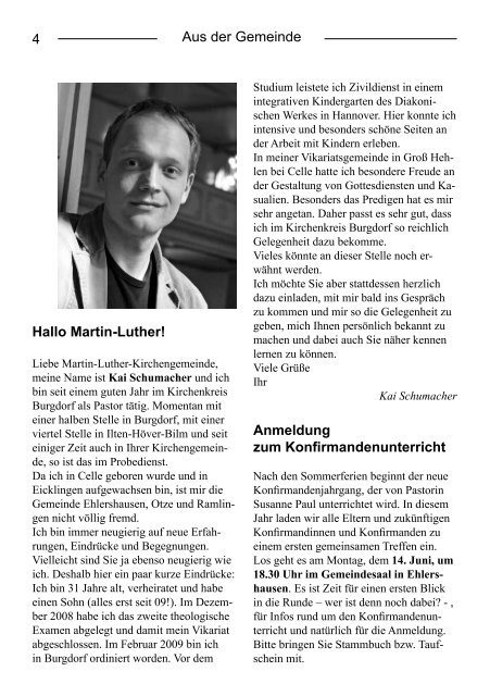 Dietmar Jansen Bestattungen - Martin-Luther-Gemeinde ...